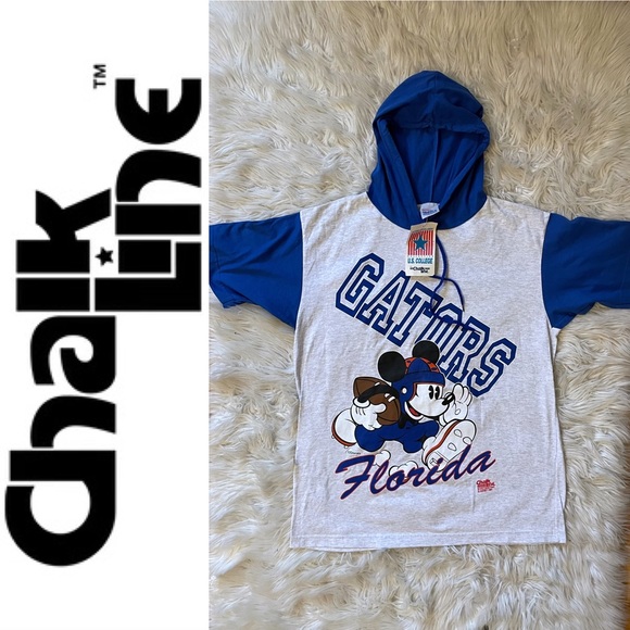NWT deadstock official 1994 ChalkLine Disney Florida Gators hoodie t-shirt s/s M - Picture 7 of 15